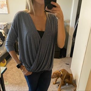 3/4 sleeve A&F top